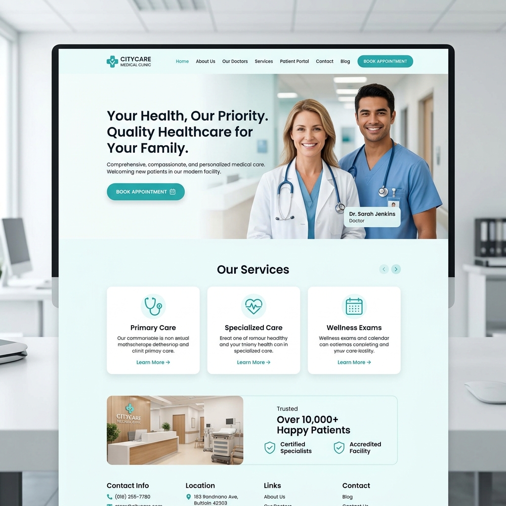 Clinic website demo concept